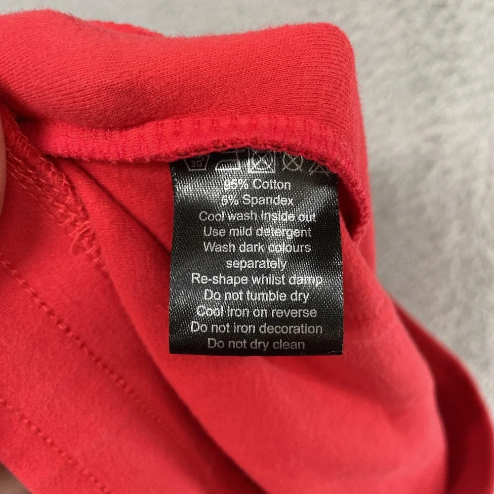 Alphalete‎ Joggers Mens Medium Red Knit Sweatpants Zip Pocket Slim Fit Gym